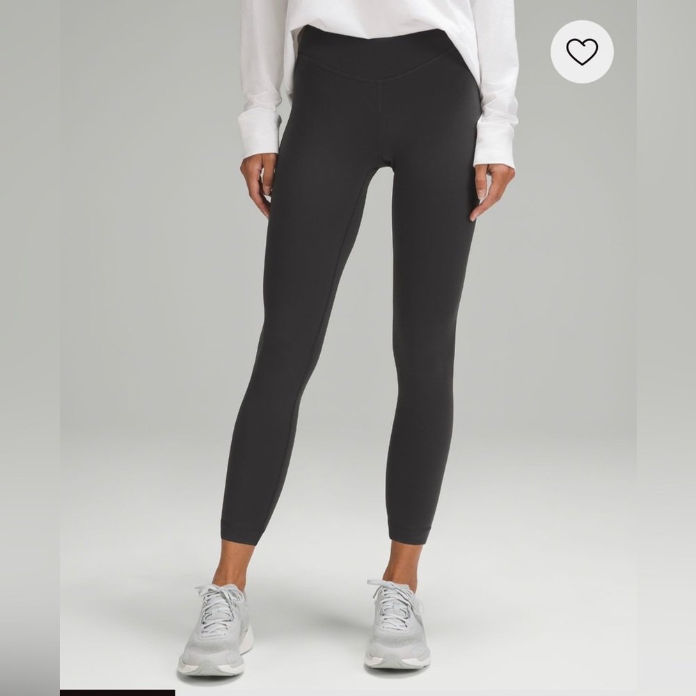 Lululemon Wunder Under SmoothCover High-Rise 25” Graphite Grey (Size 4)